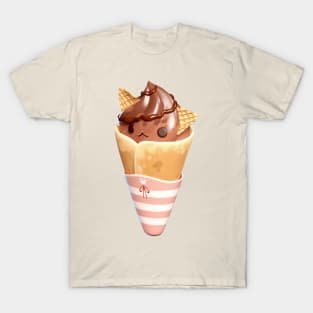 Kitty Choc Crepe T-Shirt